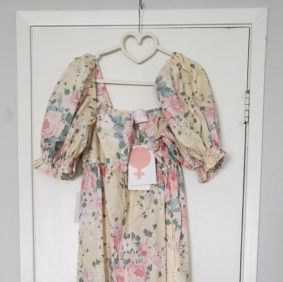 SOLD Selkie Fantasy Yellow Floral Jumpsuit - Picture 4 of 6